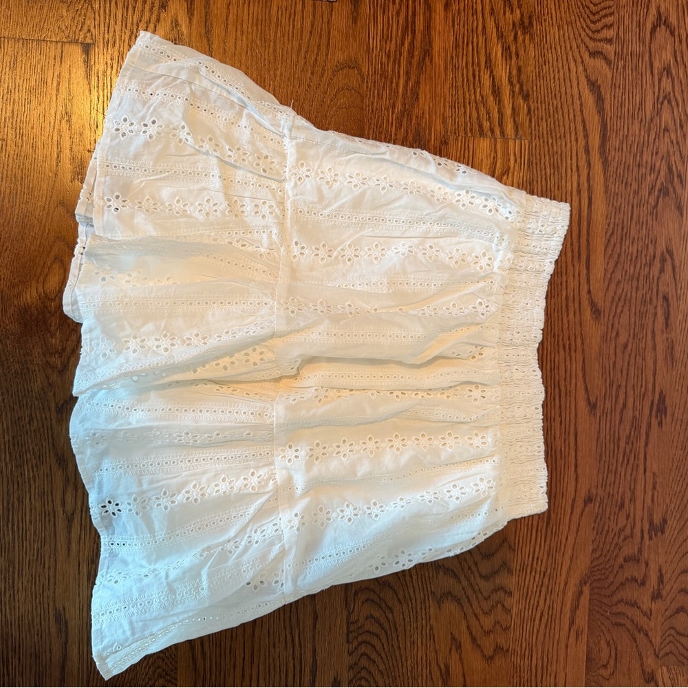 White Eyelet Skirt